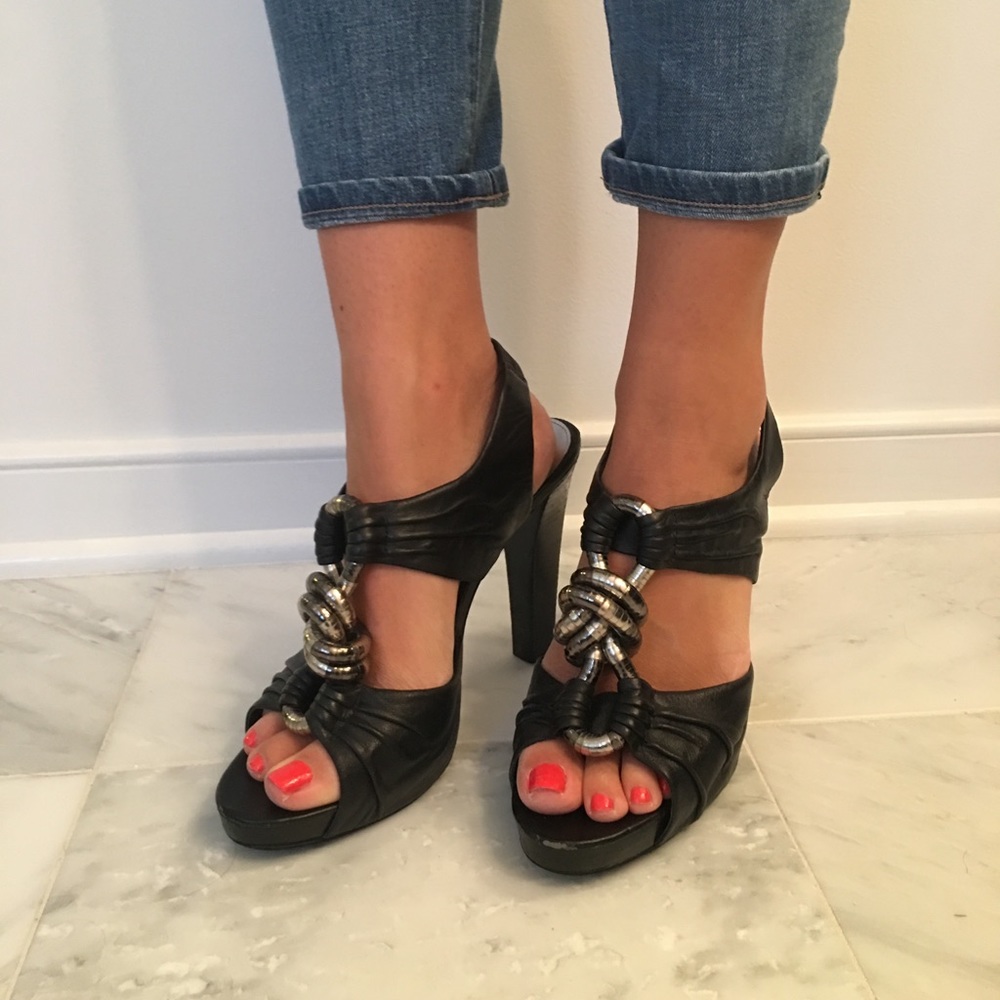 Calvin Klein Solaine super soft leather heels